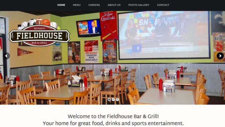 Fieldhouse Bar & Grill Website Platform Change and Management Takeover